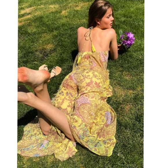 💯%FP Sandy Shores Printed Maxi Slip - Picture 6 of 8